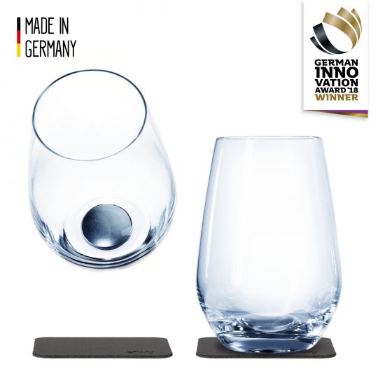 SILWY Magnet-Gläser "Longdrink" 2er-Set aus Kristallglas